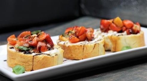 Strawberry Caprese Bruschetta |  It's Only Food w- Chef J...
