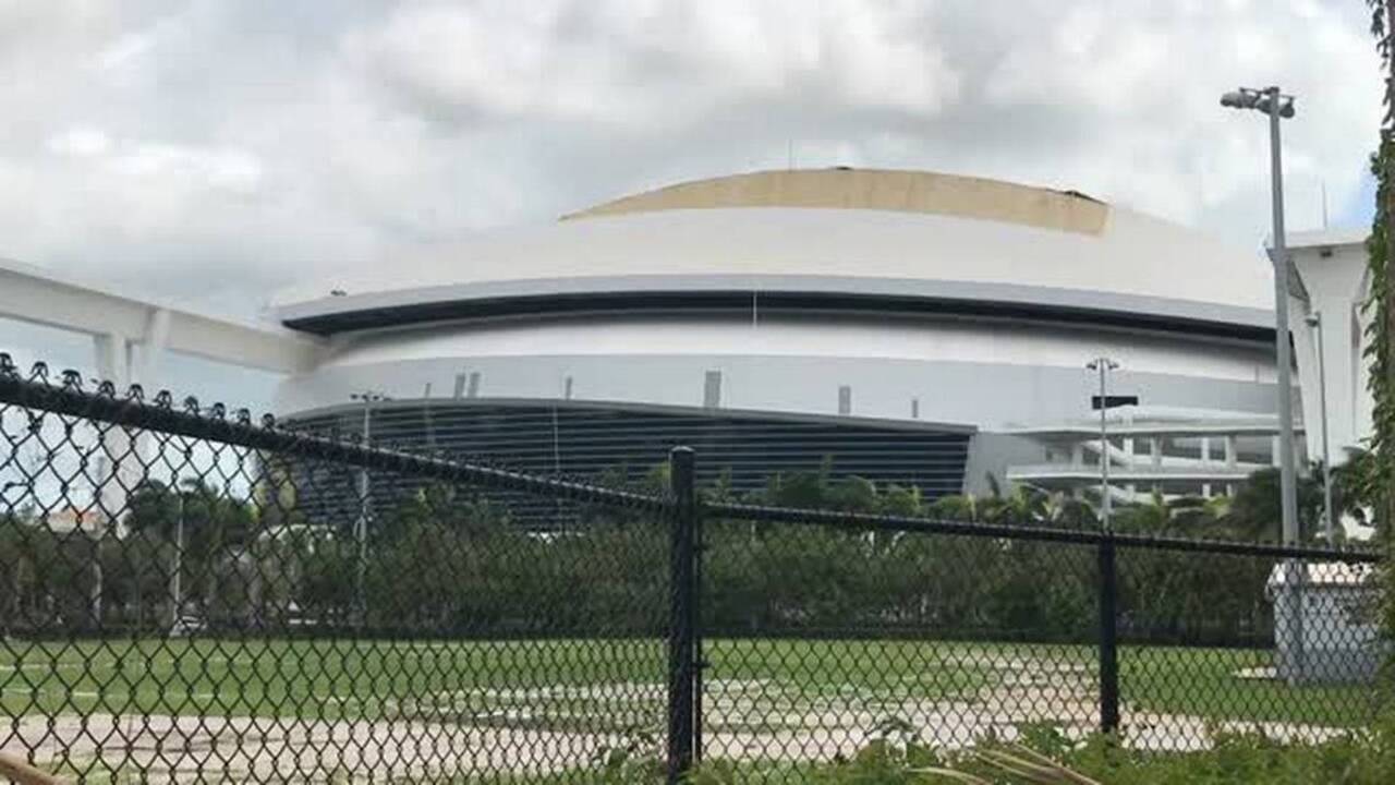 Marlins' Retractable Roof Braces Itself for Storms