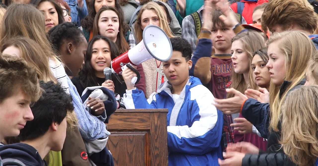 For student organizers, Wednesday's walkout was empowering Kansas