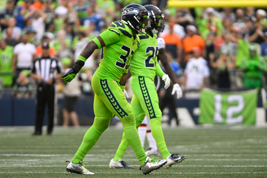 These Seahawks “Action Green” color rush uniforms were … bright 