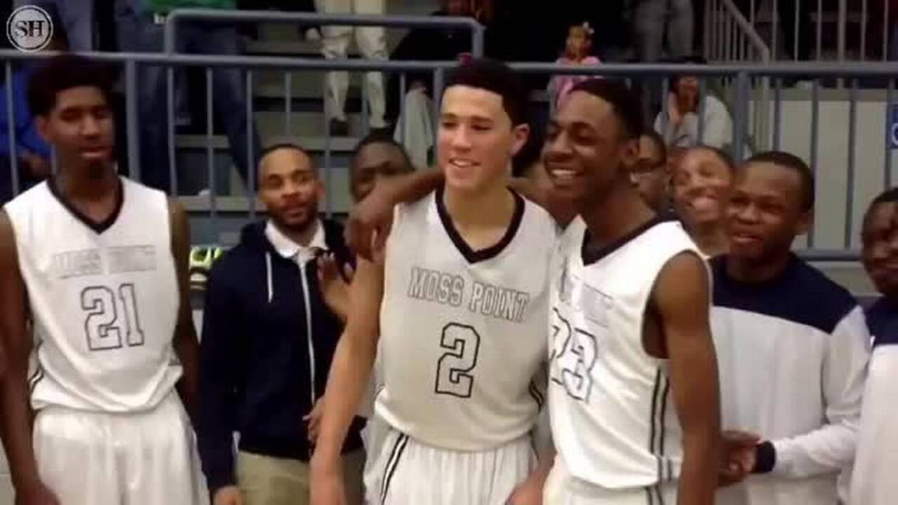 Moss Point retires Devin Booker's jersey; Phoenix Suns teammates, coaches  in attendance