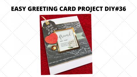 EASY GREETING CARD PROJECT DIY#36