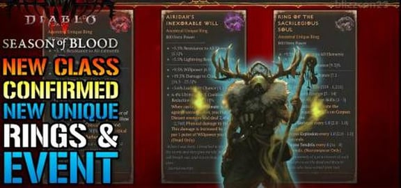 Diablo 4: NEW CLASS Confirmed! AMAZING New Class UNIQUE R...