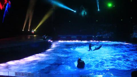 Water scooter performance in Han Show (Wuhan, China)