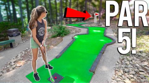 Insane Par 5 Mini Golf Hole?! - Lucky Hole In One! - Part...