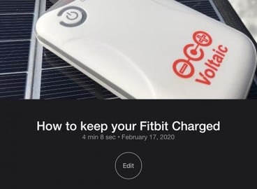 How to keep your Fitbit Charged with a Solar Backpack. Vo...