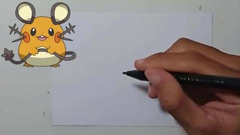 Drawing Pokemon dedenne