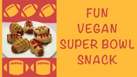 Fun Vegan Super Bowl Snack / Mini Hot Dog Bites