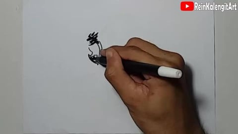Drawing Grafiti Character lion Boxing