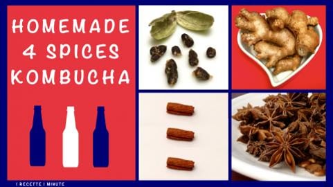 Homemade 4 Spices Kombucha (with Star Anise, Cinnamon, Ca...
