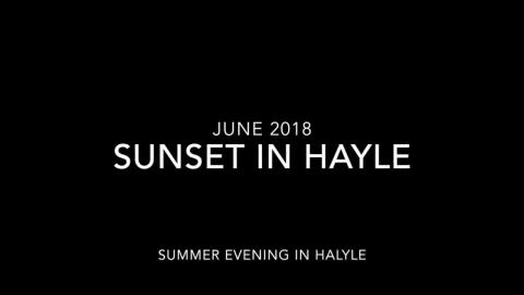 Sunset filmed at Halyle Beach with St Ives in the Backgro...