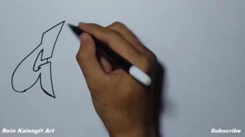 Drawing graffiti text Grafity #shorts