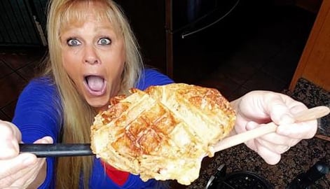 How To Make Bread Pudding Waffles