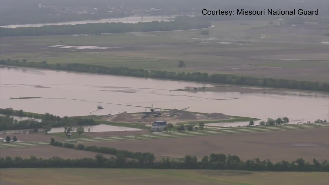 Missouri River flooding continues between Jefferson City and Canton