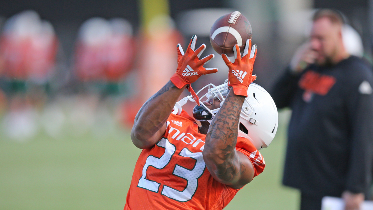 Panthers working out former Miami Hurricanes RB Cam'Ron Harris