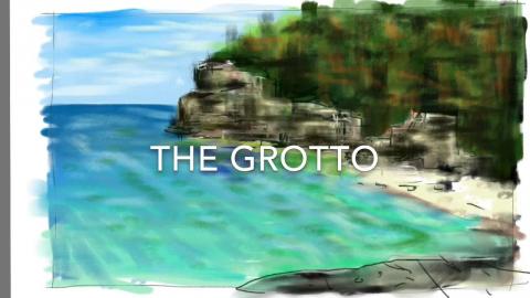 Digital Painting Timelapse: Chilling at the Grotto on Geo...