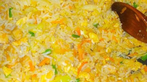 Vegetable & Chicken Fried Rice In Quarantine