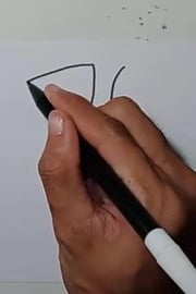 Drawing Grafity letter U #shorts