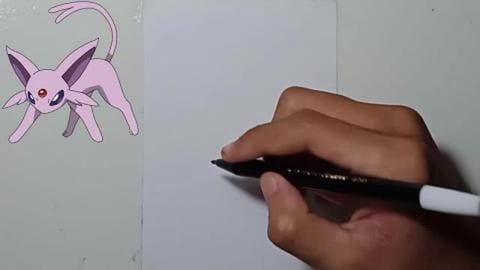 Drawing Pokemon ESPEON