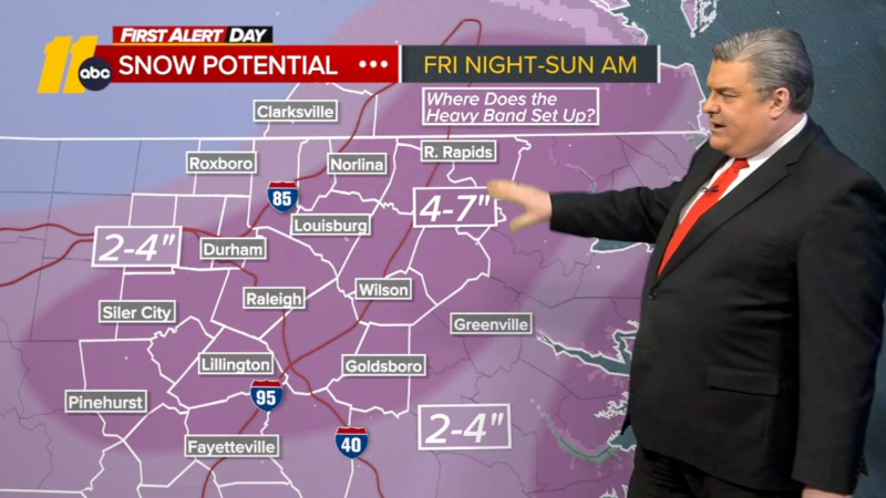 Forecast: 8-10 inches of snow in the Triangle this weekend | Raleigh ...