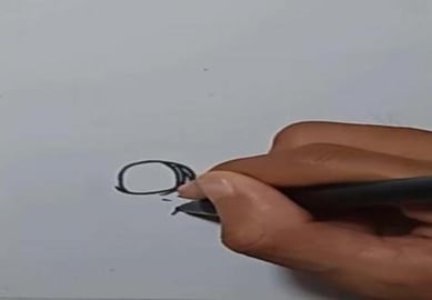 Drawing Grafiti Cartoon SKI MASK ON SPACE #shorts
