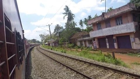 Houses Along The Train Track | Kerala