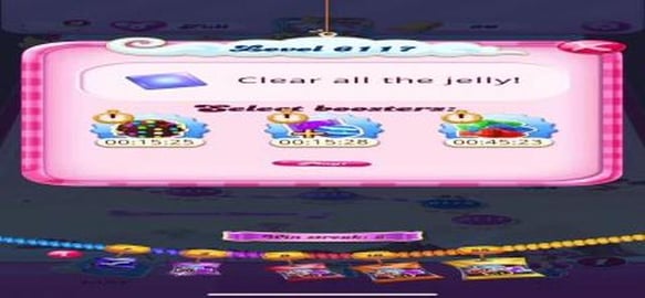 Candy crush: 1/2 level 6117 gameplay 