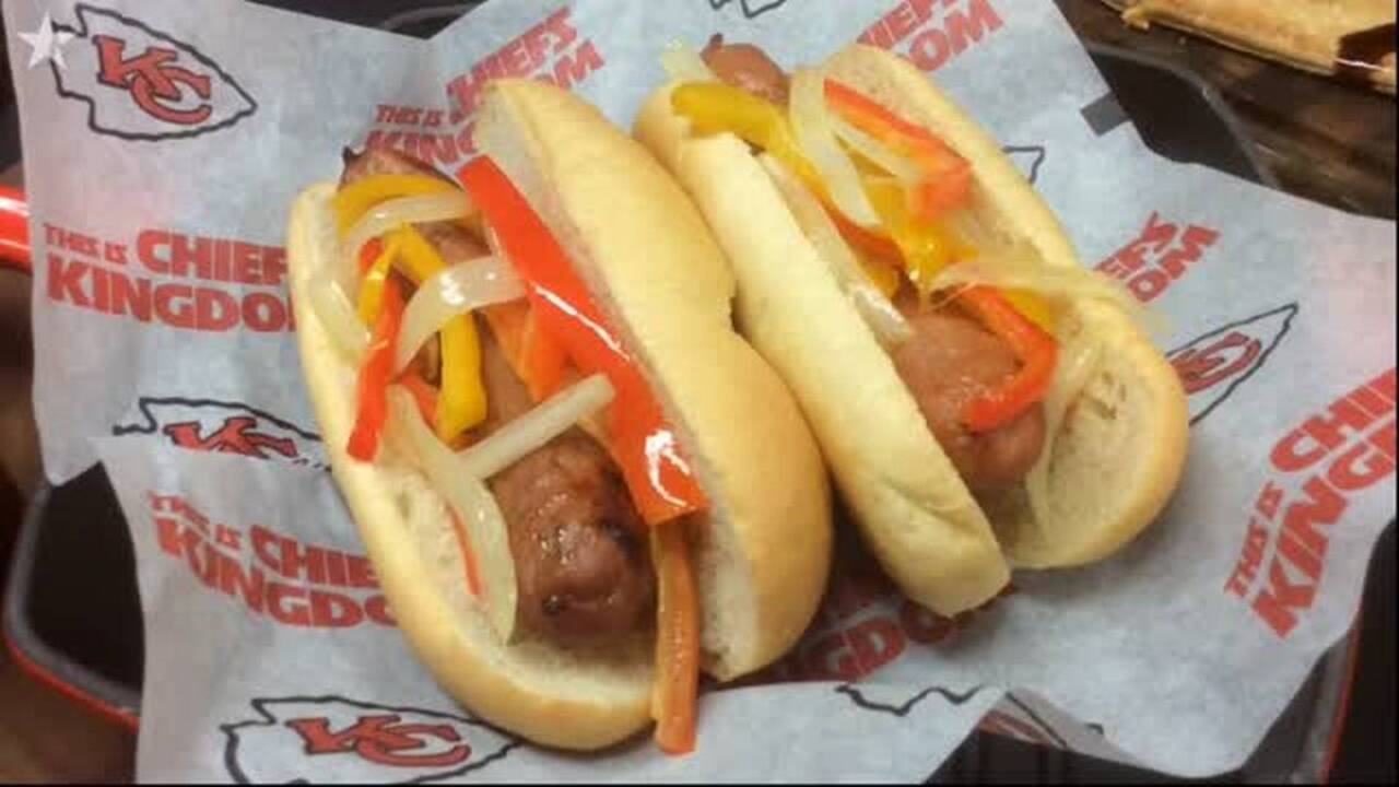 New at Arrowhead Charlie Hustle shirts, homemade pretzels Kansas