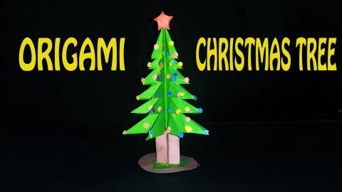 CHRISTMAS TREE | PAPER CHRISTMAS TREE | Origami tutorial