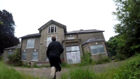 POV HAUNTED ABANDONED SCHOOL CLIMB AND EXPLORE...