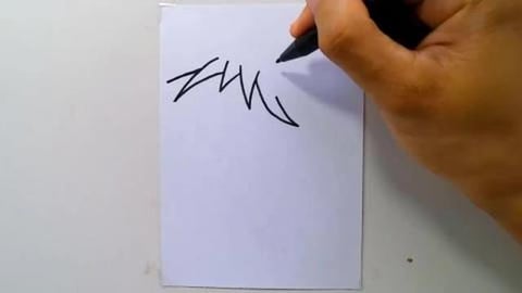 Drawing cartoon graffiti of zombies eating innards shorts...