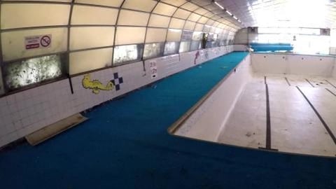 Abandoned pool we explore