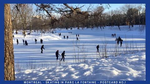 Montreal - Skating in Parc La Fontaine - Video Postcard N...