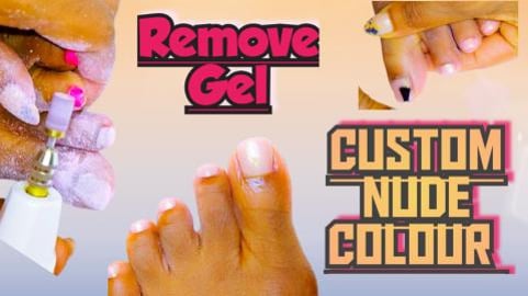 Watch Me Remove My Gel Polich And Put On A Nude Gel Polis...