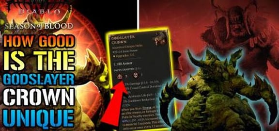 Diablo 4: "Godslayer Crown" Unique Helm Is OP! How Good I...