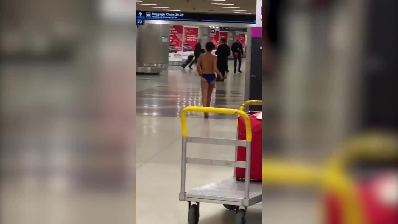 Video: Woman seen naked at Miami International Airport | Miami Herald