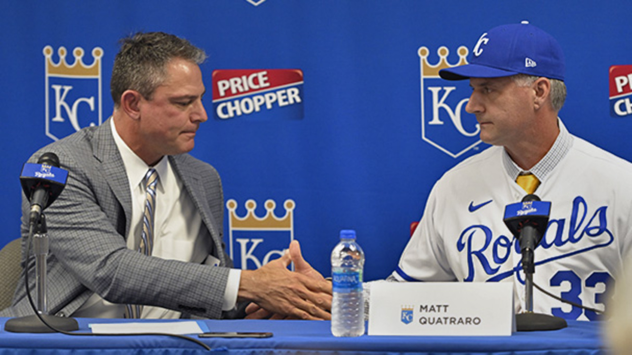 Why new Kansas City Royals manager Matt Quatraro had red eyes following  first MLB win