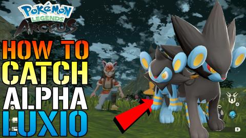 Pokemon Legends Arceus: How To Catch ALPHA LUXIO! & Evolv...