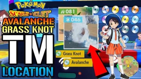 Pokemon Scarlet & Violet "Avalanche " & "Grass Knot" TM! ...