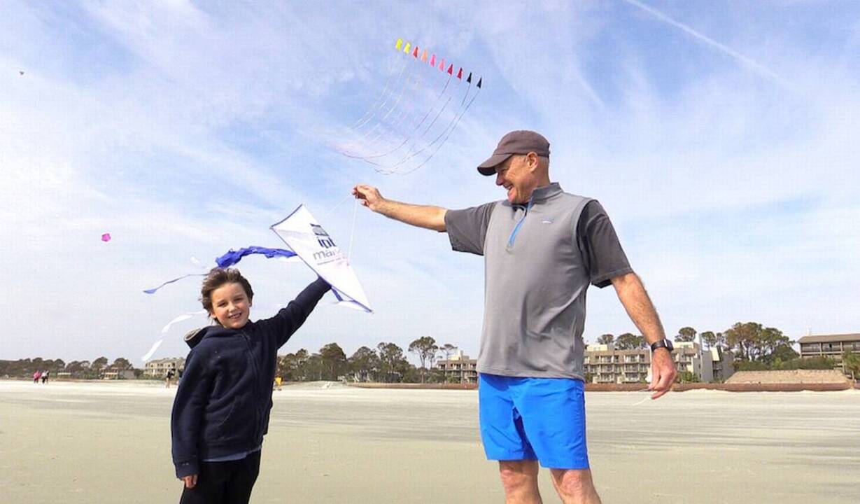 Flying with the Packet and Gazette Kite Day on Hilton Head Hilton