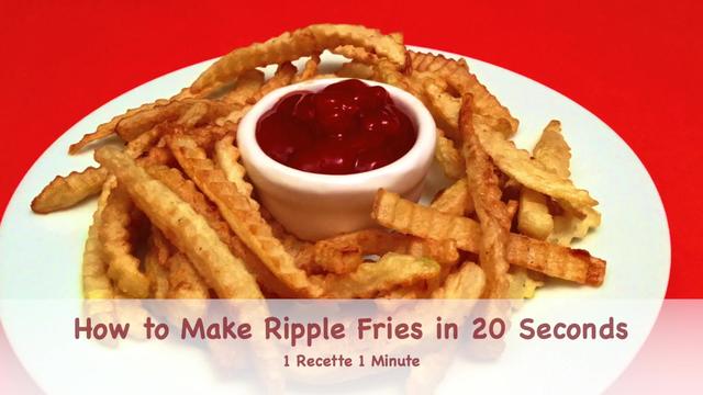 How to Make Ripple Fries in 20 Seconds / Potato Hacks (sh...