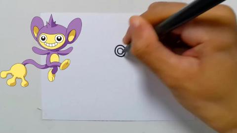 Drawing Pokemon AIPOM shorts