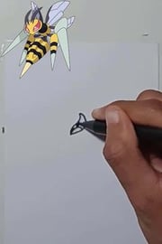 Drawing Pokemon MEGA BEEDRILL Shorts