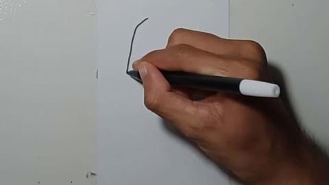 Drawing Graffiti Letter A V3 With Black Marker