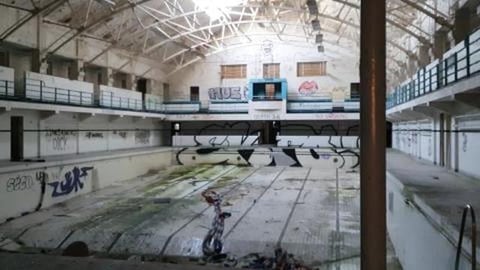 ABANDONED WAR TRAINING POOL