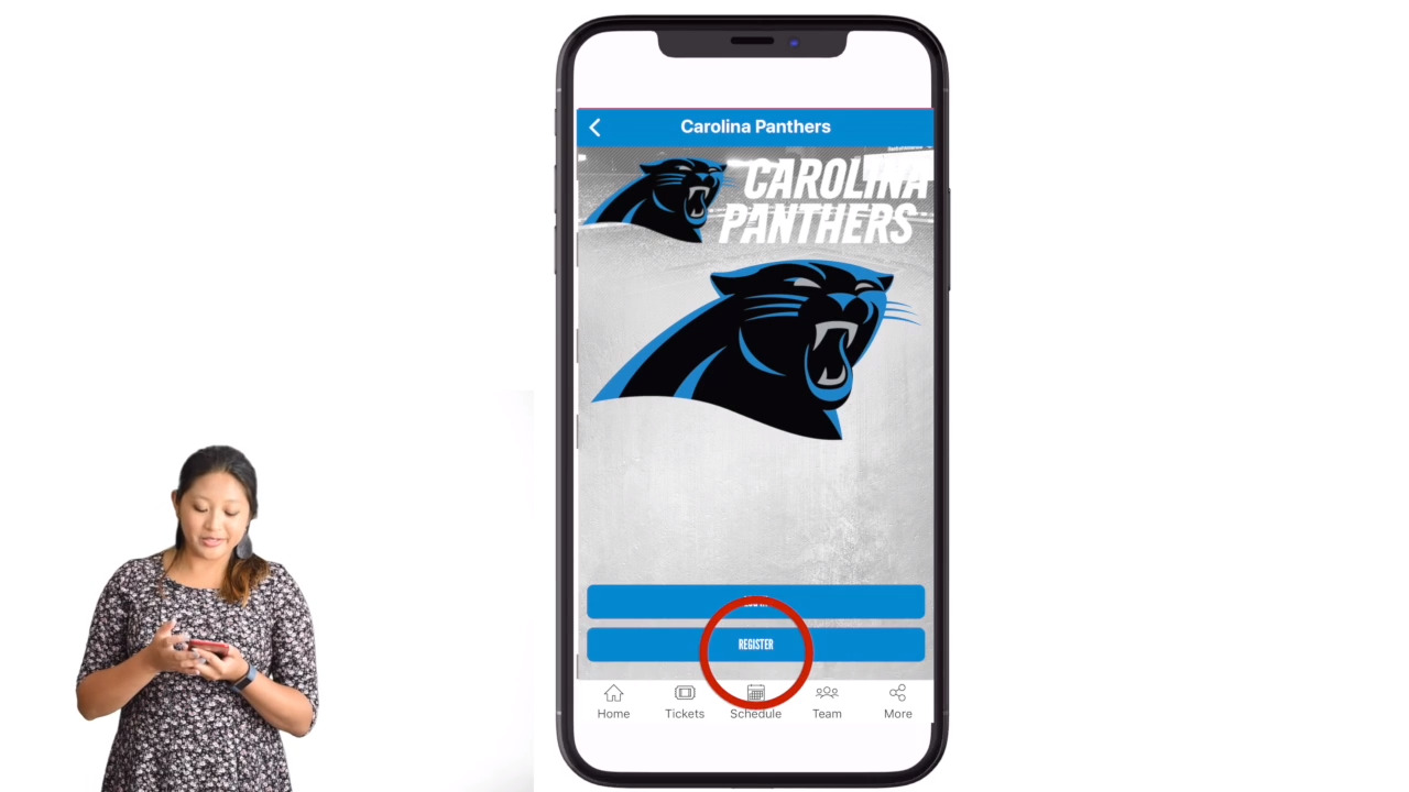 Panthers Mobile Ticket Guide  Carolina Panthers 