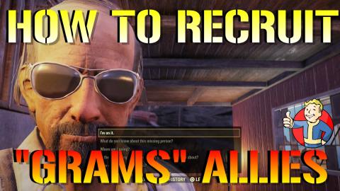Fallout 76 Wastelanders: How To Recruit GRAMS The Settler...