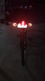Tricky Motorized Bicycle night time