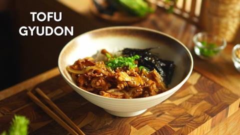 How to cook Tofu Gyudon | Tofu Don Recipe