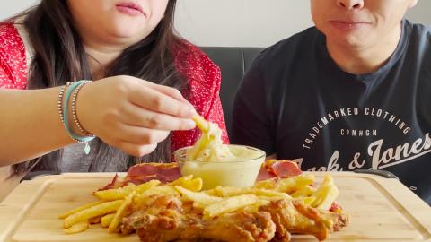 ASMR COSTCO FOOD: PIZZA, POLISH SAUSAGES, FRIES, CHICKEN ...